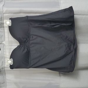 Mossimo black strapless swim top